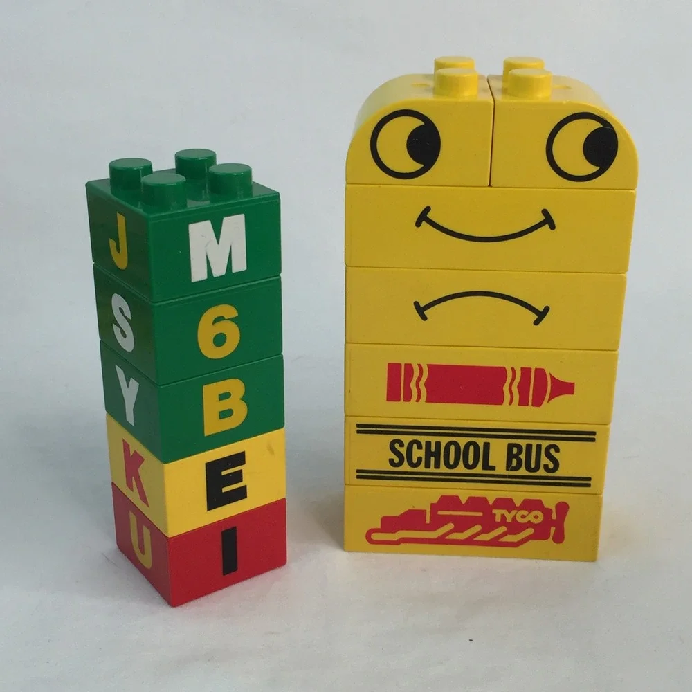 Tyco Super Building Blocks‎ Replacement Parts Vehicles Letters Numbers Vintage